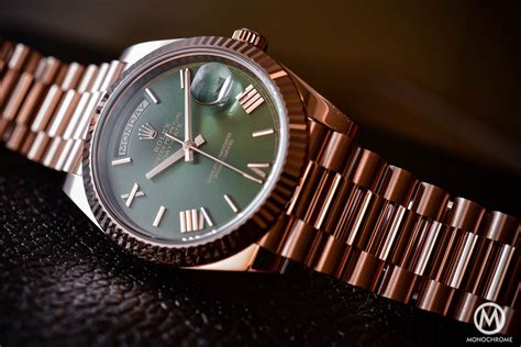 rolex president green dial|Rolex presidential green dial.